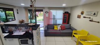 Bangalô em Condomínio na Beira-Mar com 4 Suítes