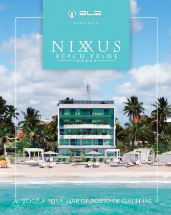 Flat´s no Nixxus Beach Prime com 21m² a 49m² Beira Mar