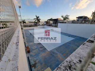 Casa nova à venda em condomínio, nova parnamirim, três suites, lavabo, espaço gourmet com churrasqueira