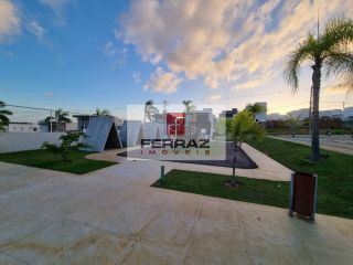 Casa nova à venda em condomínio, nova parnamirim, três suites, lavabo, espaço gourmet com churrasqueira