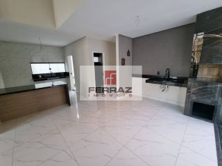 Casa nova à venda em condomínio, nova parnamirim, três suites, lavabo, espaço gourmet com churrasqueira