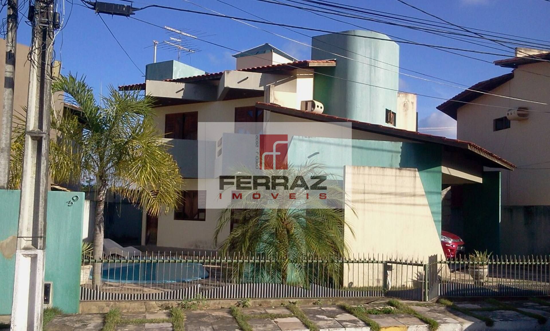 Casa duplex à venda em condomínio fechado, nova parnamirim, cidade verde, três suítes, piscina e churrasqueira privativa, lazer, portaria 24h