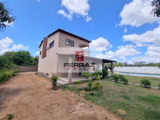 Linda chácara á venda no município de macaíba, casa com 5 quartos, suíte, piscina, fácil acesso e localização, próximo a bom jesus.