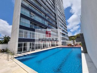 Apartamento venda ponta negra, dois quartos, suíte, mobiliado, lazer, andar alto, vista mar