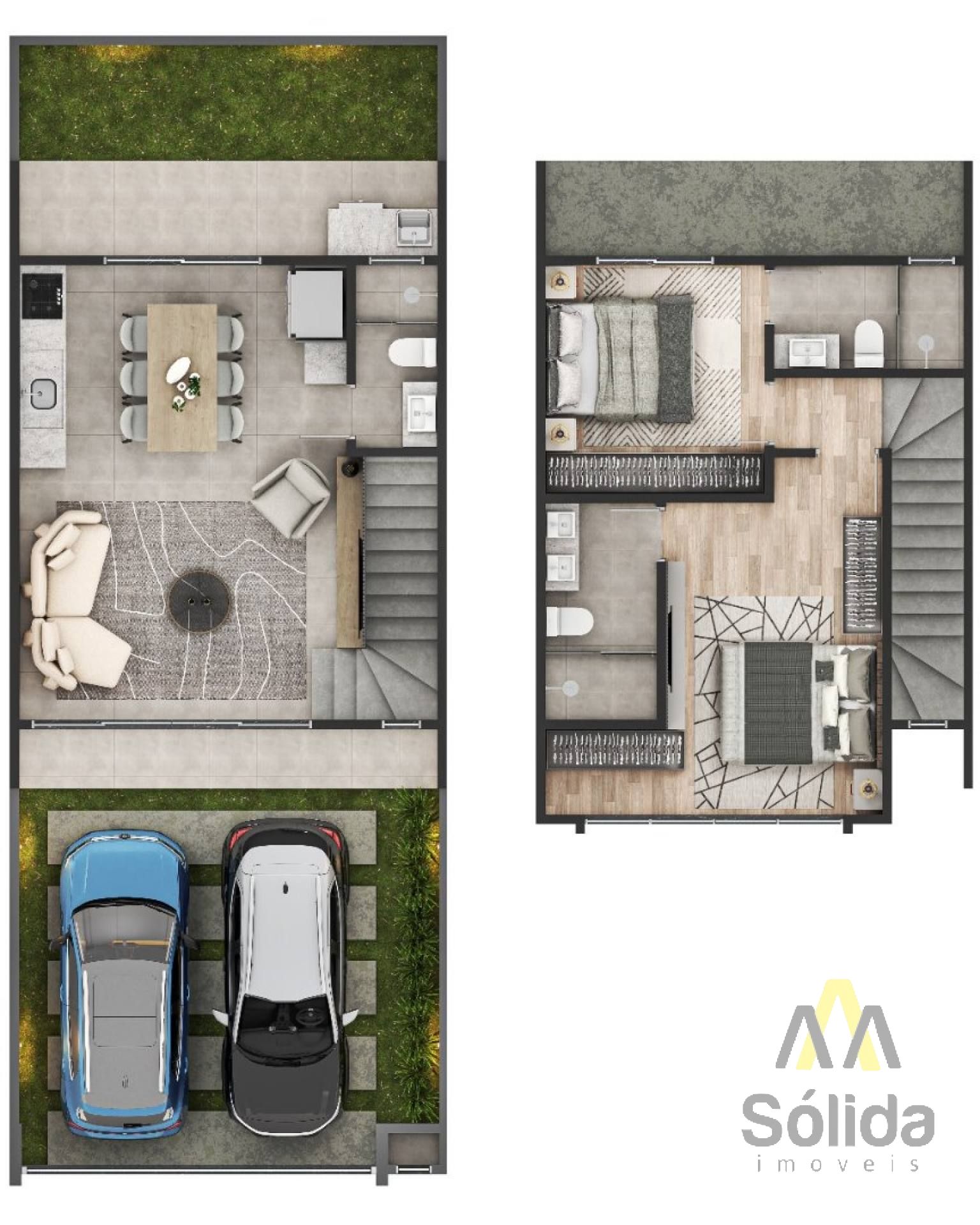 Sobrado Para Vender com 2 quartos 2 suítes no bairro Praia de Armação do Itapocorói em Penha