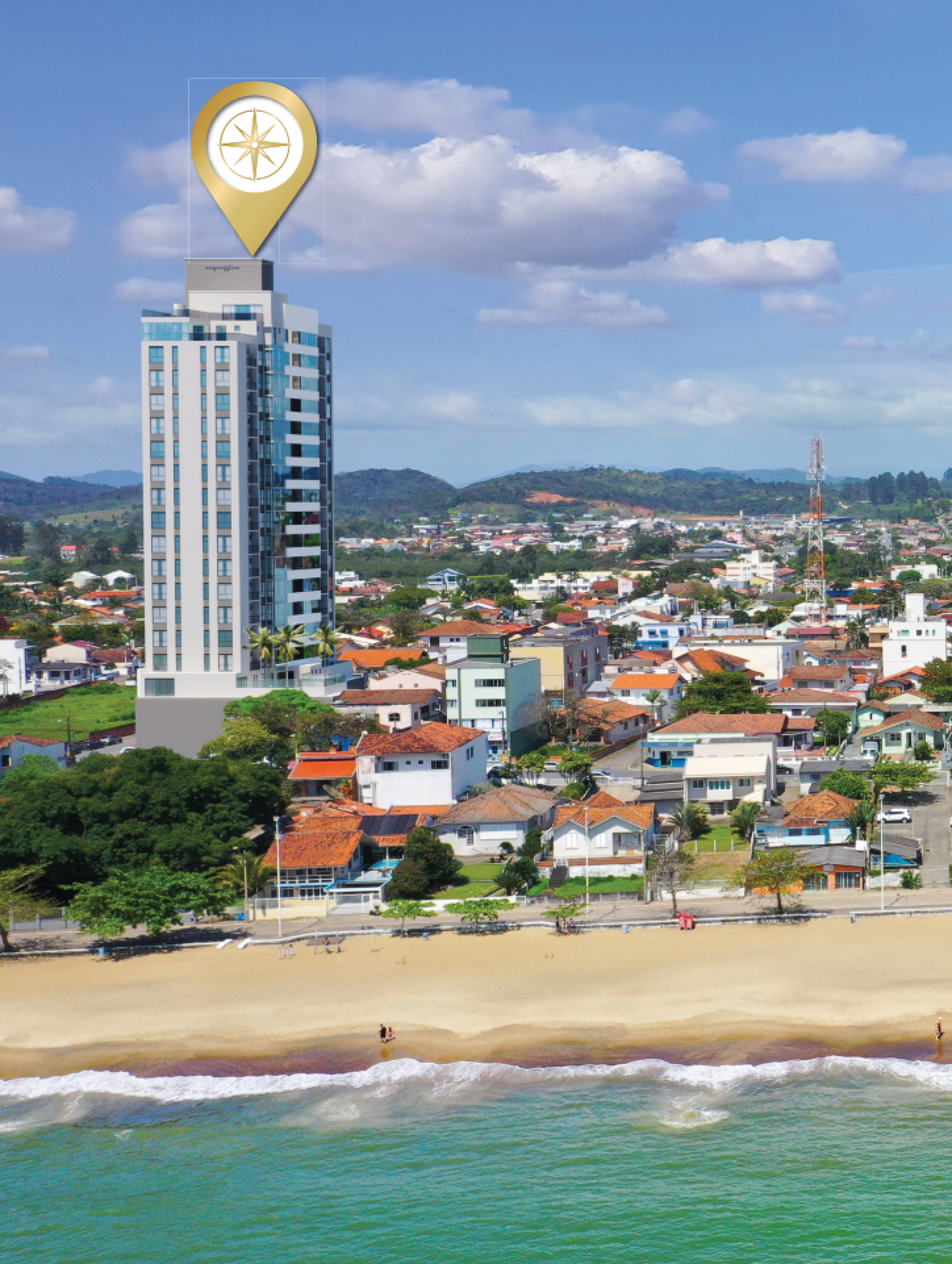 Náutico Residence da Engeoffice, 3 suítes alto padrão em Piçarras