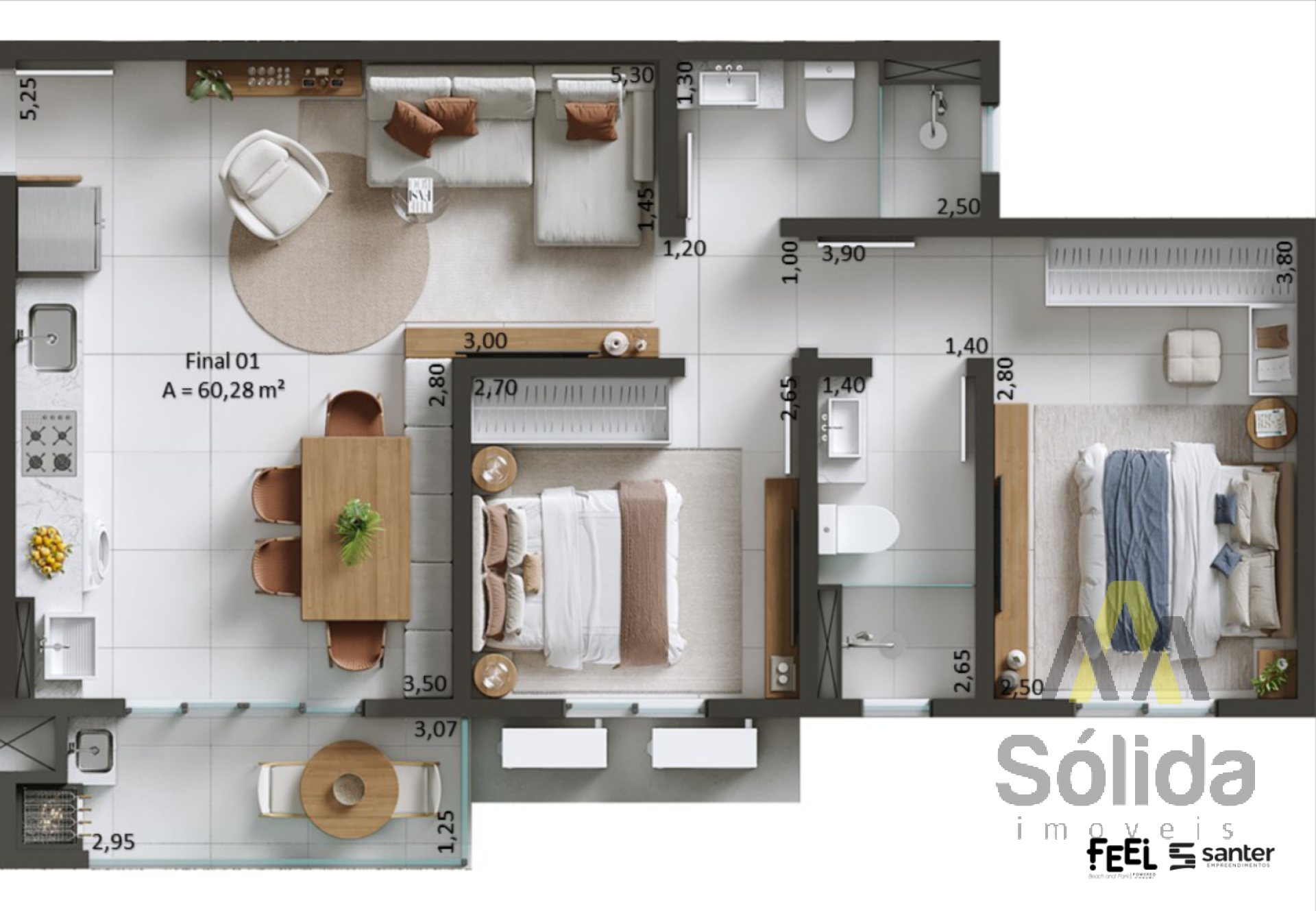 Oportunidade Feel Beach and Park - Santer - Torre B