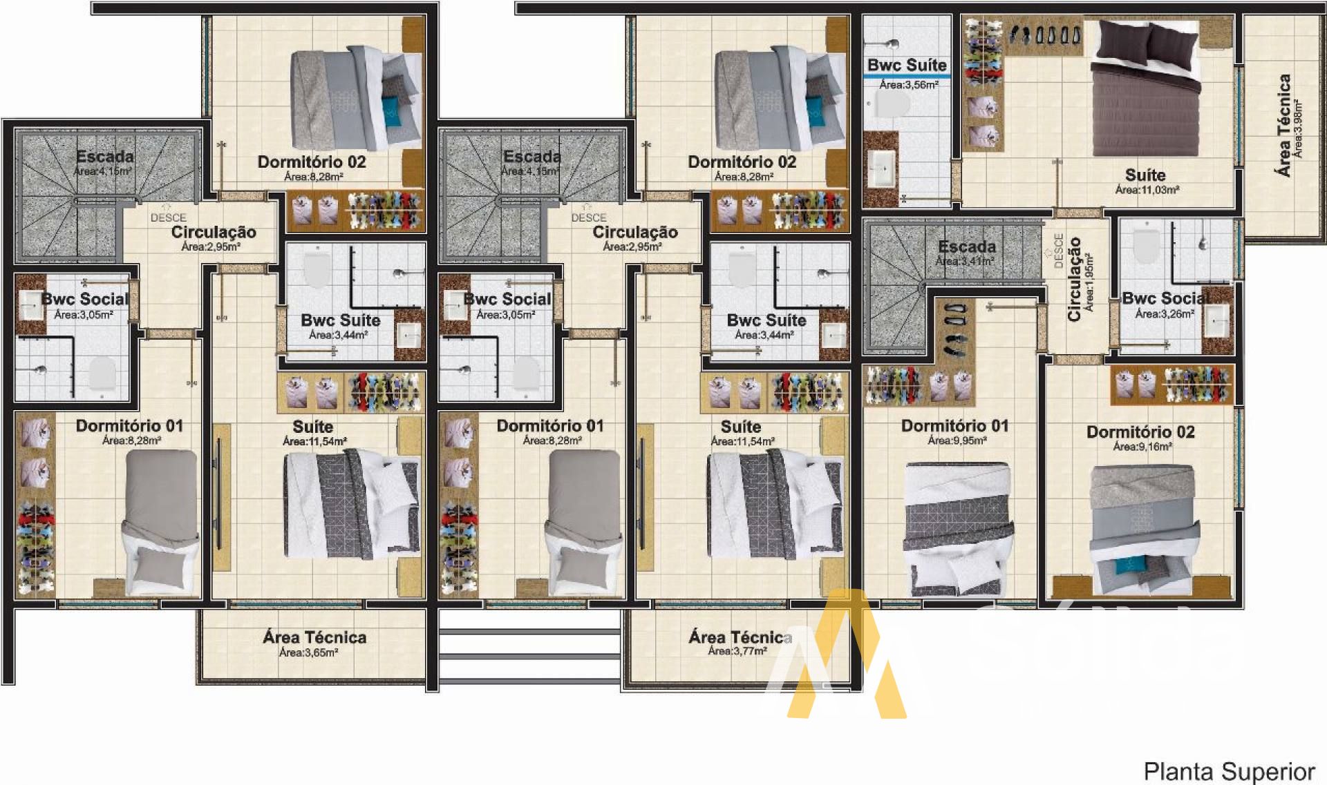 Sobrado Para Vender com 2 Quartos mais 1 Suíte no Bairro Itacolomi em Balneário Piçarras