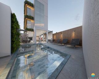 Apartamento com 3 dormitórios, sendo 1 suíte com 02 vagas de garagem a 160m da praia. Ref. 358