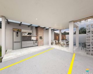 Apartamento com 3 dormitórios, sendo 1 suíte com 02 vagas de garagem a 160m da praia. Ref. 358