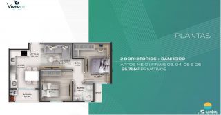 Viverde Eco Club: Apartamentos com 02 dormitórios, com ou sem suíte com entrada de R$ 48.378,64 e parcelas de R$ 2.199,03, em Balneário de Piçarras. Ref. 361