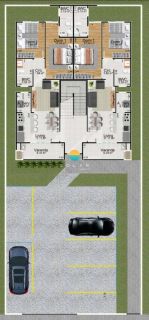 Apartamento Para Vender com 2 quartos sendo 1 suíte no bairro Centro em Penha - SC. Ref. 381