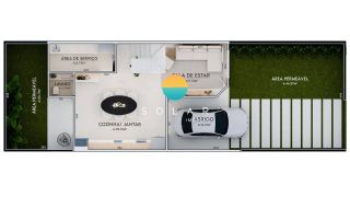 Sobrado amplo com 3 dormitórios e 02 vagas de garagem aprox. 170m do Mar no Centro de Penha-SC. Ref. Ref. 434