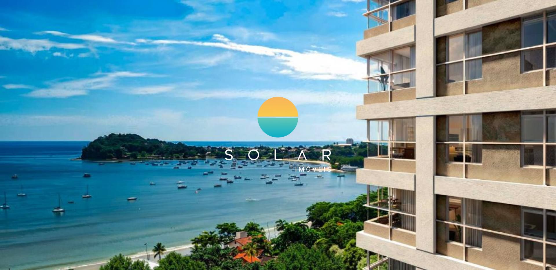 Residencial Corá - Apartamento com vista para o Mar, com 01 suíte, Demi suíte e 02 garagens na Praia da Armação em Penha - SC. Ref. 435