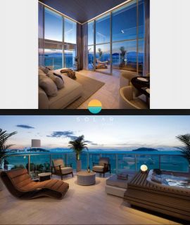 Residencial Corá - Apartamento com vista para o Mar, com 01 suíte, Demi suíte e 02 garagens na Praia da Armação em Penha - SC. Ref. 435