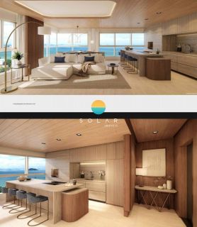 Residencial Corá - Apartamento com vista para o Mar, com 01 suíte, Demi suíte e 02 garagens na Praia da Armação em Penha - SC. Ref. 435