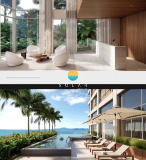 Residencial Corá - Apartamento com vista para o Mar, com 01 suíte, Demi suíte e 02 garagens na Praia da Armação em Penha - SC. Ref. 435