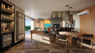 BERSI HOME CLUB - Apartamento com VISTA MAR de 3 dormitórios, sendo 01 suíte à 300m da Praia de Armação - Penha/SC. Ref. 440