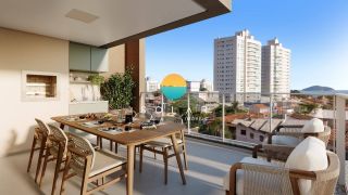 BERSI HOME CLUB - Apartamento com VISTA MAR de 3 dormitórios, sendo 01 suíte à 300m da Praia de Armação - Penha/SC. Ref. 440