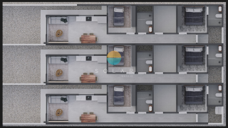 Geminados com 50m², 2 Dormitórios (1 Suíte), no bairro Nossa Senhora de Fátima, Penha/SC. Ref.494