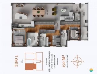 Apartamentos alto padrão com vista para o Mar em Navegantes. Ref 248