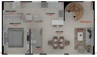 Apartamento Triplex para VENDA ou LOCAÇÃO, no Centro de Campina Grande/PB