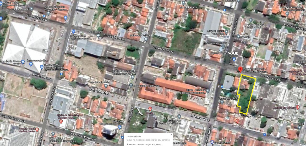 Terreno para alugar, 1800 m² por R$ 20.000/mês - Centro - Campina Grande/PB