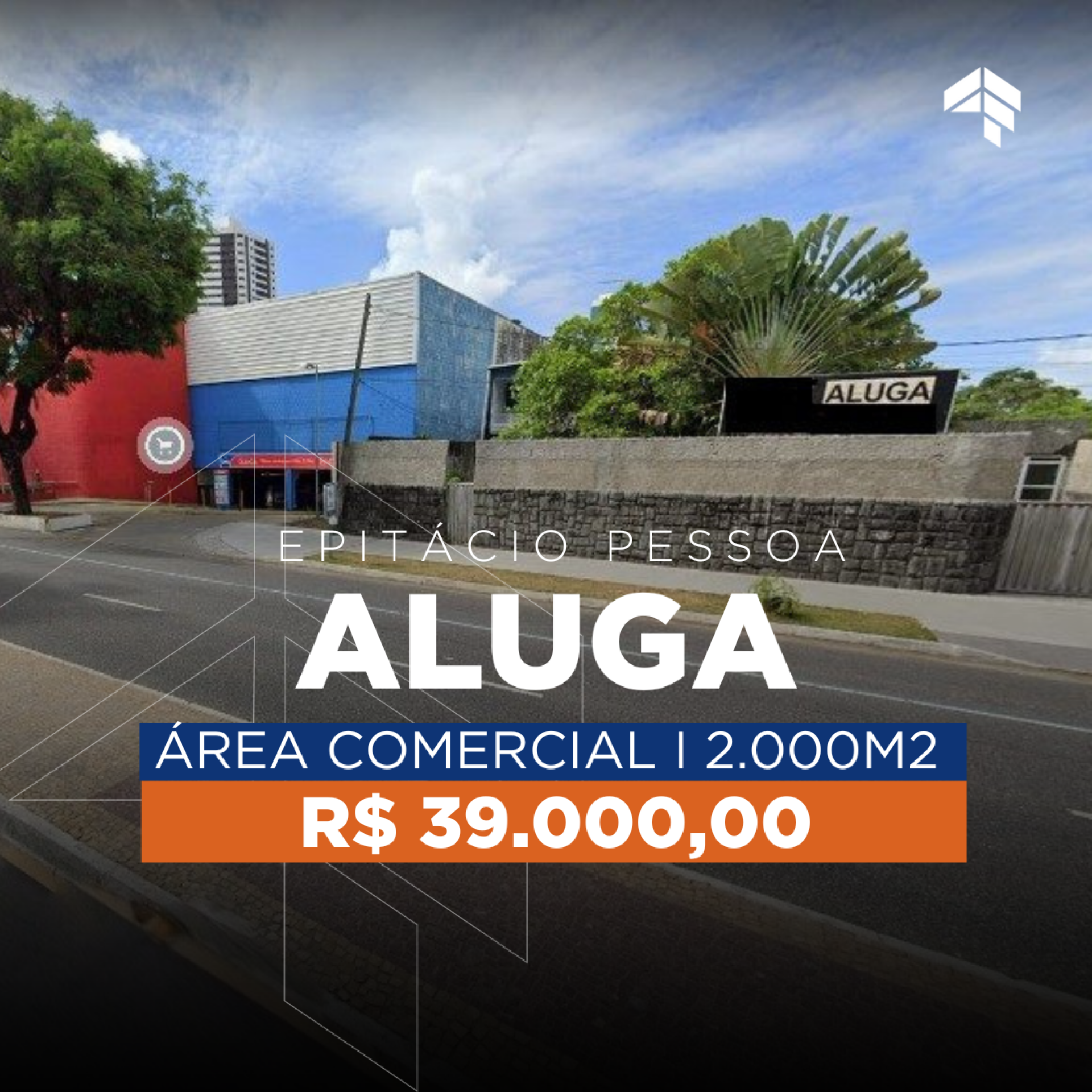 Prédio para alugar com área de 2.000m² por R$ 39.000/mês - Estados - João Pessoa/PB