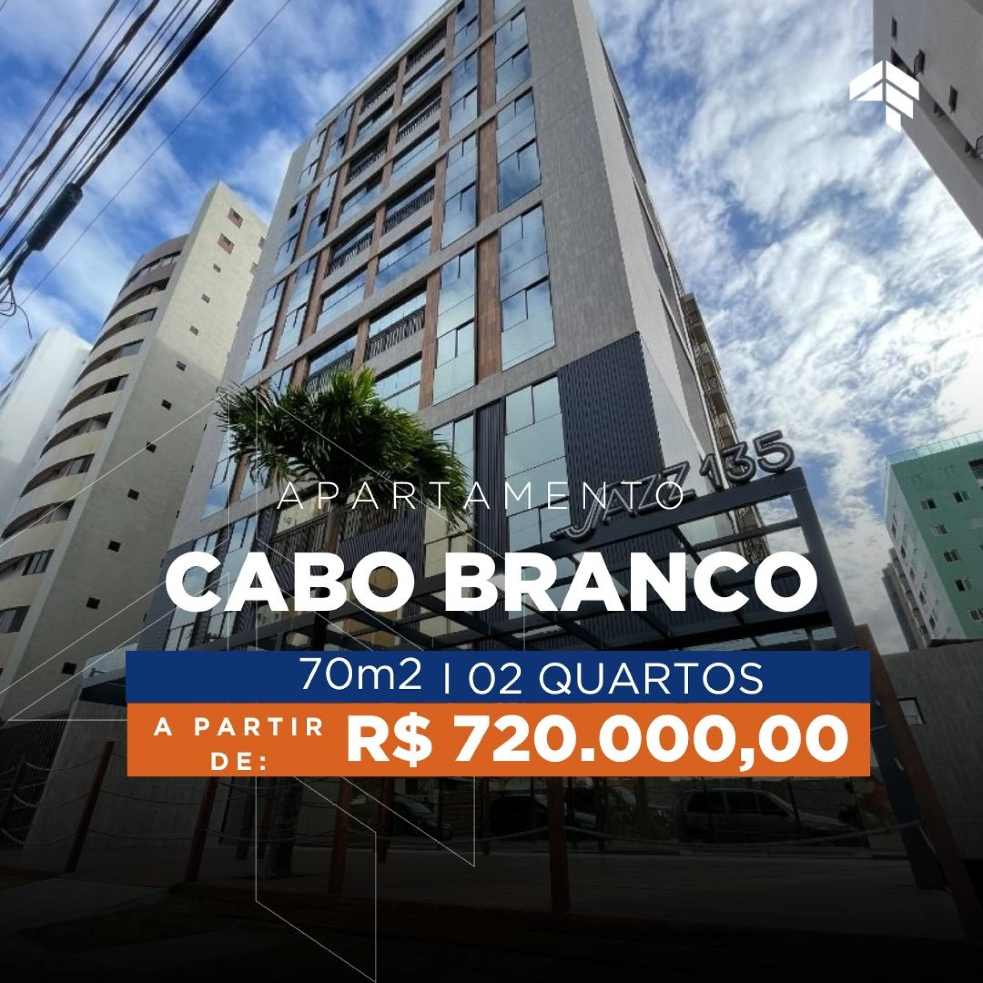 Apartamento com 2 Quartos à venda, 62 m² por R$ 720.000 - Cabo Branco - João Pessoa/PB