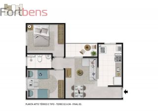 Apartamento Para Vender com 2 quartos no bairro CENTRO em Franco Da Rocha