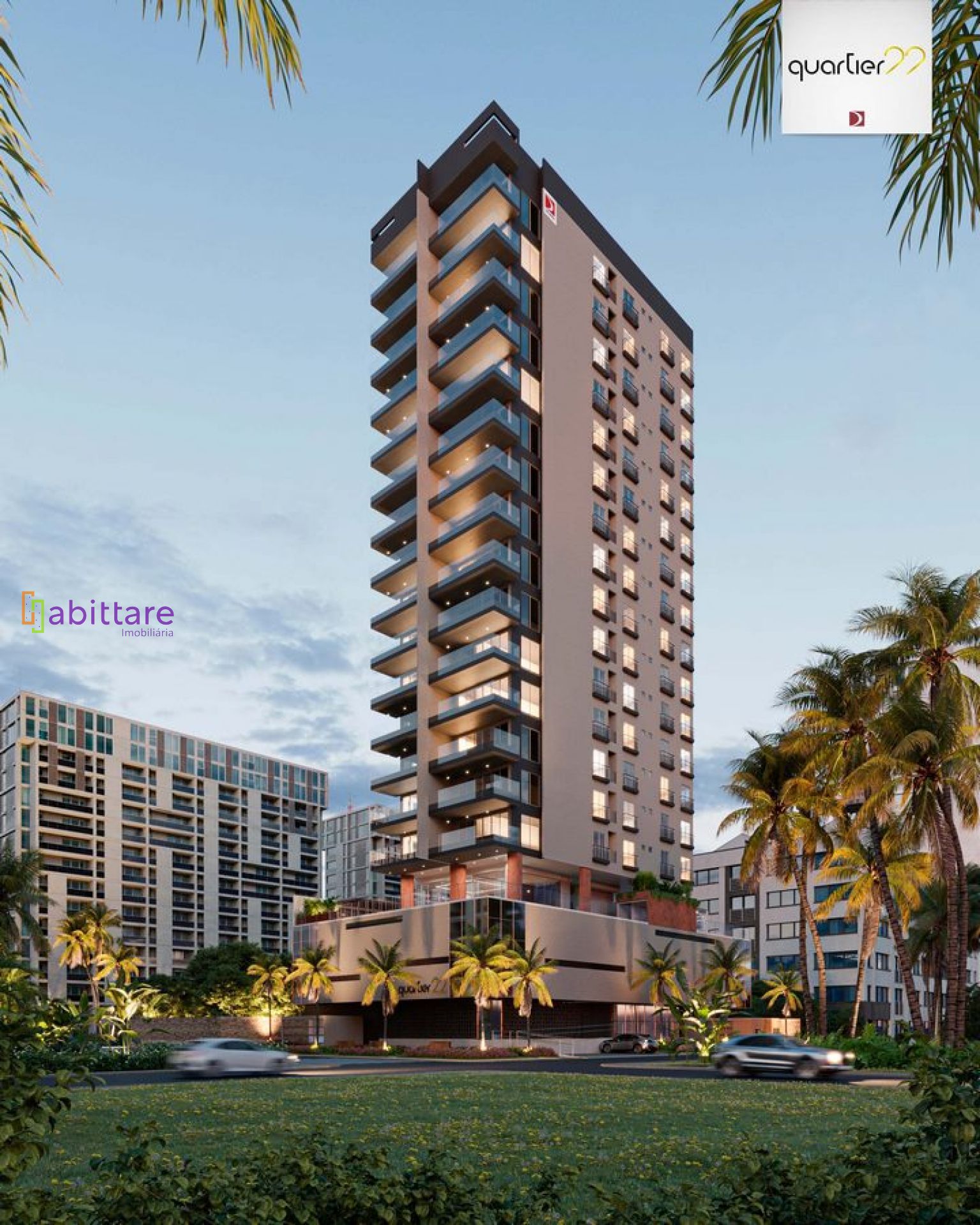 100% Vendido - Quartier 22, apartamento de 165m² na Península da Ponta Dareia