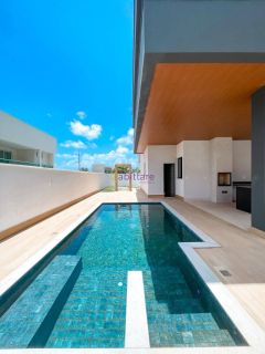 Casa  430m² com 5 suítes, elevador + espaço gourmet com piscina no Alphaville