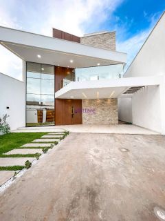 Casa NOVA triplex de 233m² com 04 suítes + rooftop no Araçagy.