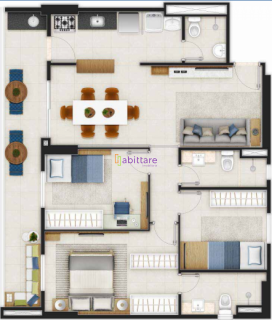 Apartamento para aluguel - Mirante da Península com 87m²