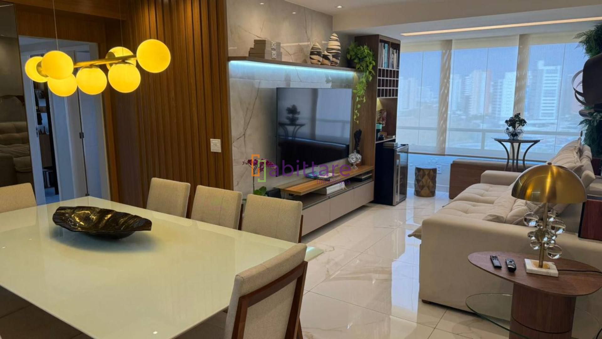 Apartamento Mobiliado no Caribean Residence 110m³ Reformado, Frente Mar