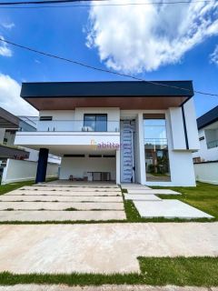 Casa duplex de 380m² com 5 suítes + espaço gourmet com piscina no Alphaville Araçagy