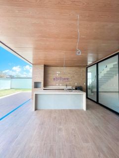 Casa duplex de 380m² com 5 suítes + espaço gourmet com piscina no Alphaville Araçagy