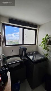 Apto no residencial Pátio semi-mobiliado com sala ampliada