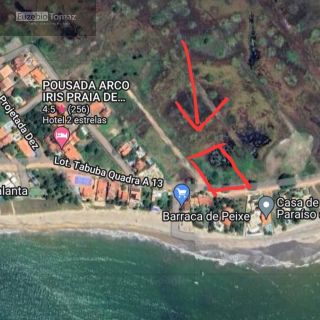 Terreno na praia de Tabuba a 50m do mar
