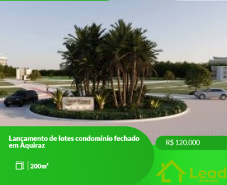 Lotes á Venda no Aquiraz Condomínio Terra Vivare - Ceará