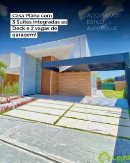 Casa com 03 Suítes á Venda no Aquiraz Cond. Villas Jardins - Ceará