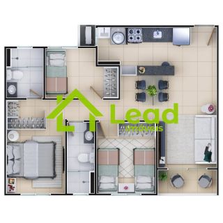 Apartamento 03 Quartos á Venda na Messejana no Bella Vitta  Fortaleza- Ceará