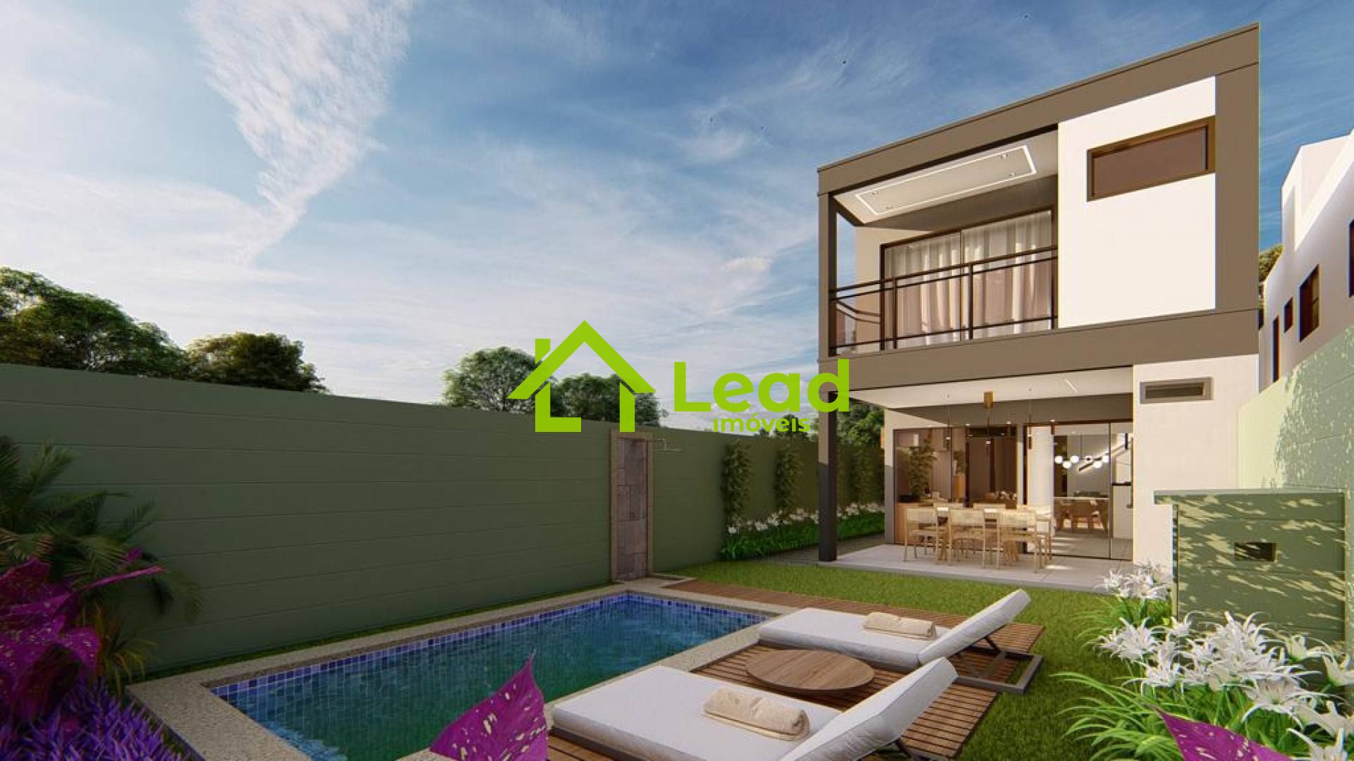 Casa Duplex no Eusébio com 03 Quartos á Venda na Alameda Santa Cecilia- Ceará