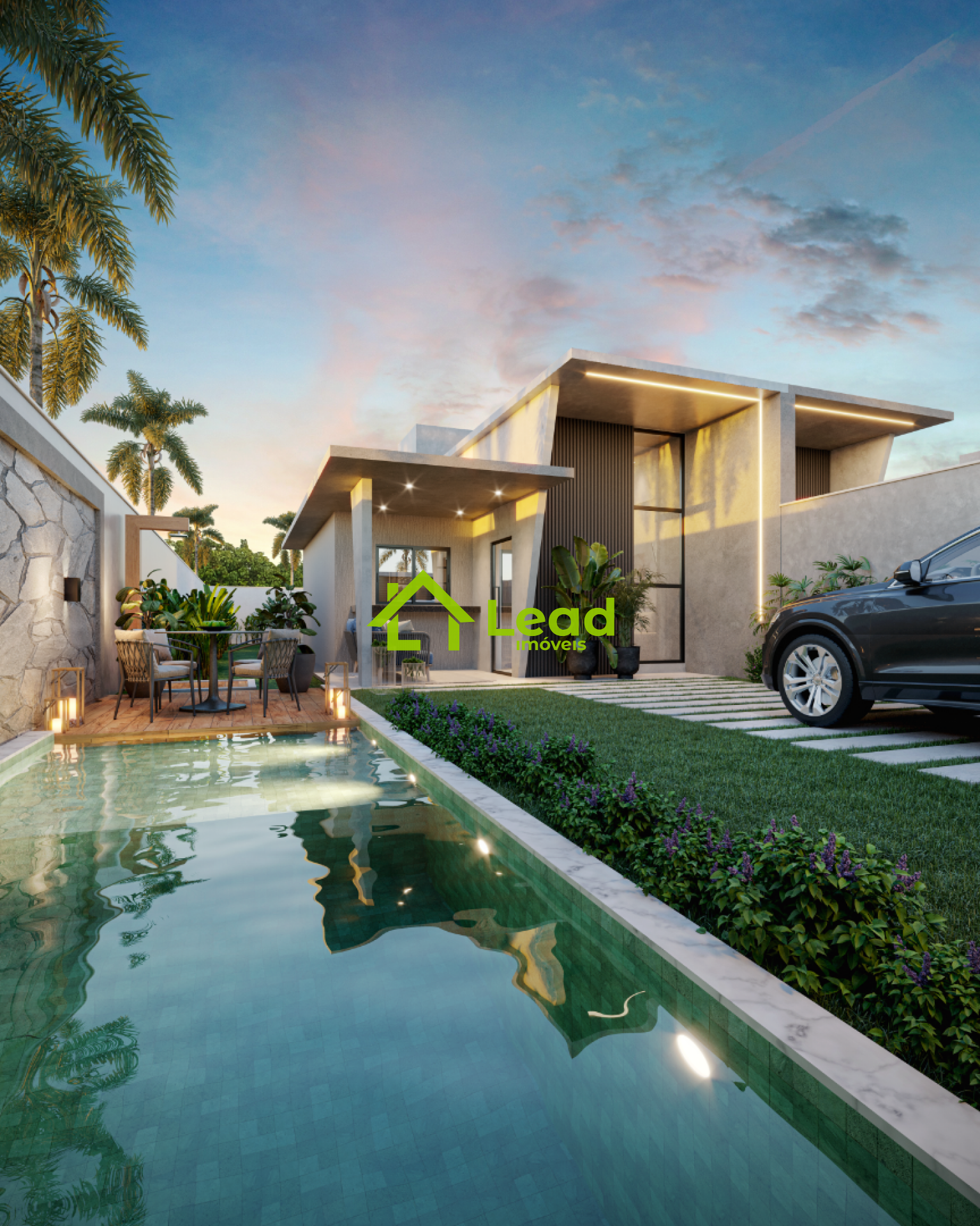 Casa Plana Solta no Eusébio com 03 Quartos á Venda Evidence Eusébio - Ceará