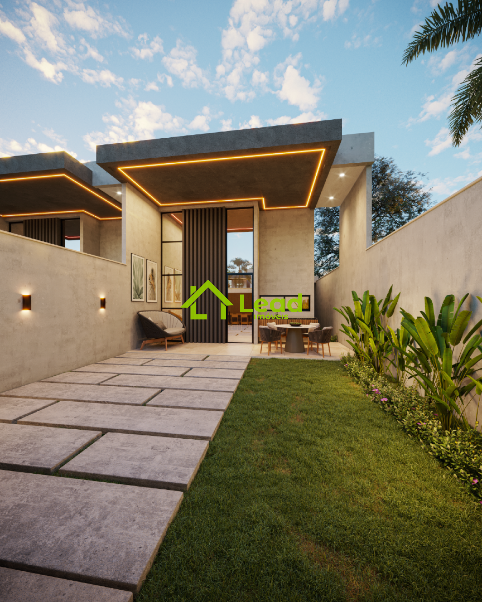 Casa Plana á Venda no Eusébio com 03 Quartos Amora Residence -Ceará