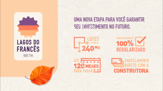 Lagos do Francês - BETA - financiamento direto com a construtora