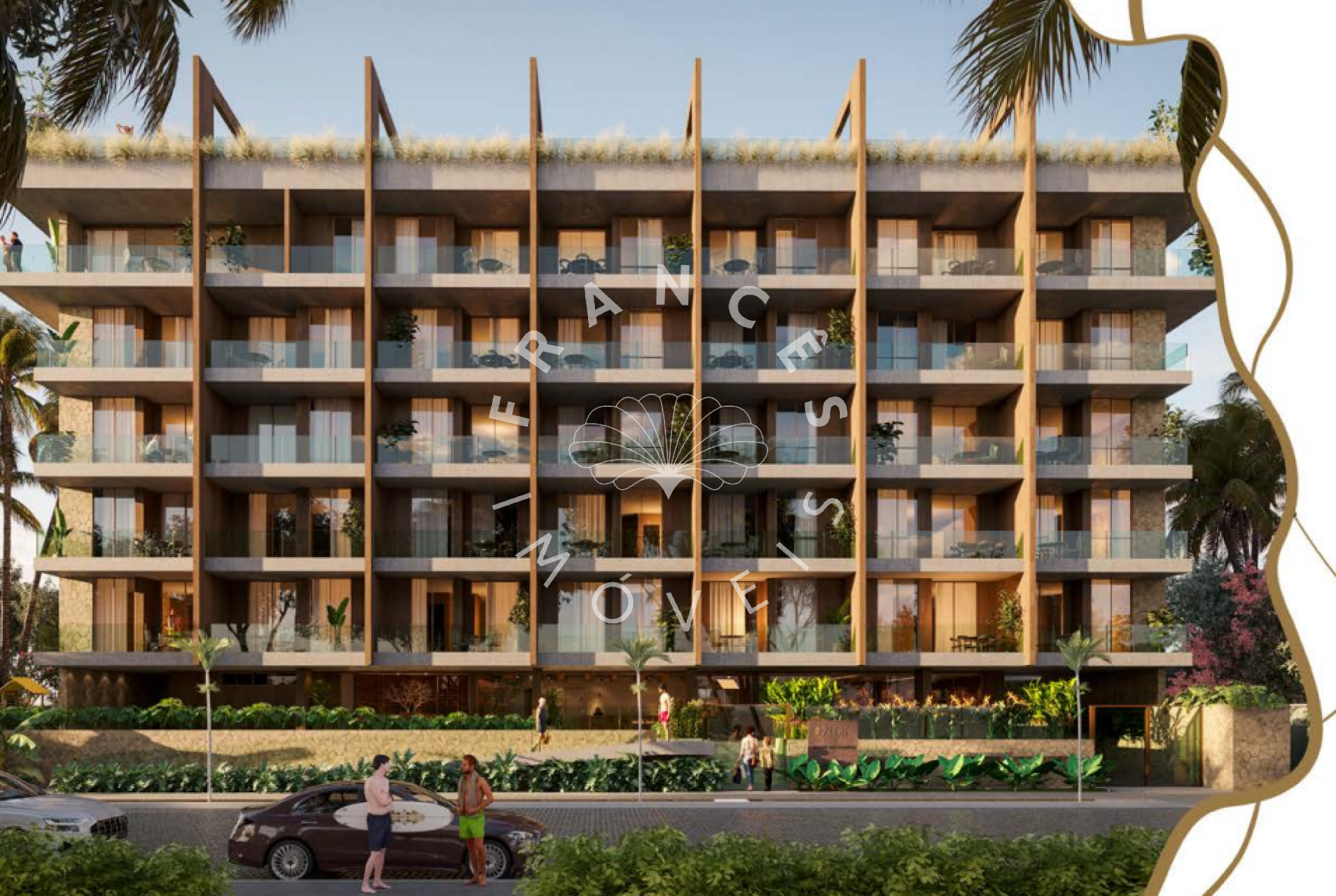 Azure Apt 300 metros da praia do frances