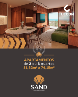 SAND apt 2 e 3/4 na praia do frances