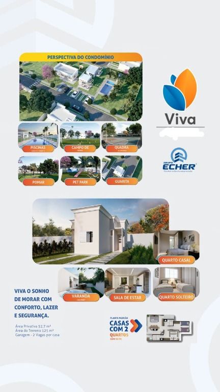 Ótima casa com 2 quartos em condomínio.