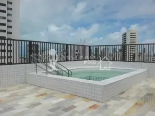 Aluga apartamento 02 quartos em Boa Viagem mobiliado sendo 1 suite, 50M³